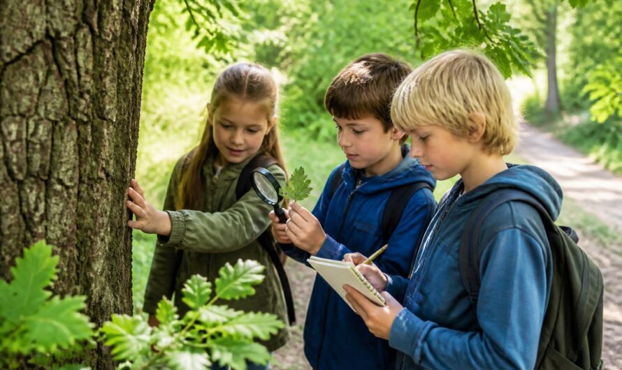 Bäume bestimmen mit Kindern: Einfache Naturübungen für Garten, Park und Wald
