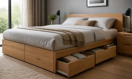 Bett Holz mit Schubladen – Die perfekte Kombination aus Stil und Funktionalität für Ihr Schlafzimmer